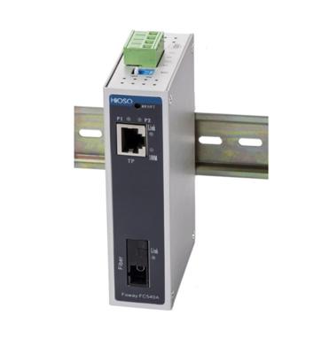 China Industrial Metal Housing Din Rail Ethernet Media Converter for sale