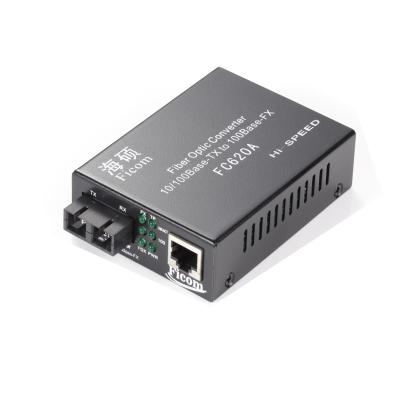 China FFTH Fiber Converter 1FE+1FX Common Port OEM FC620A for sale