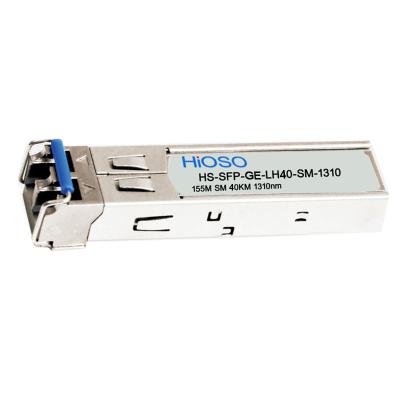 China FTTX Switch SFP 1.25Gbps Single Mode SFP Transceiver (40KM) HS-SFP-GE-LH40-SM-1310 for sale