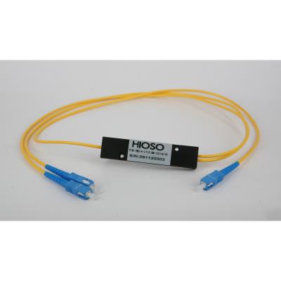 China Steel Type Spliter FTTH Solutions 1x2 1x4 1x8 1x16 1x32 1x64 SC/APC Mini PLC Splitter FTTH Low Insertion Loss Optical Fiber for sale