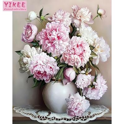 China Handmade Famous Abstract Flower Oil Painting On Canvas , Oil Painting By Numbers Flowers for sale