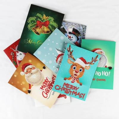 China Wall Decor 5d Diamond Painting Christmas Greeting Cards, Diamond Painting Christmas Card for sale