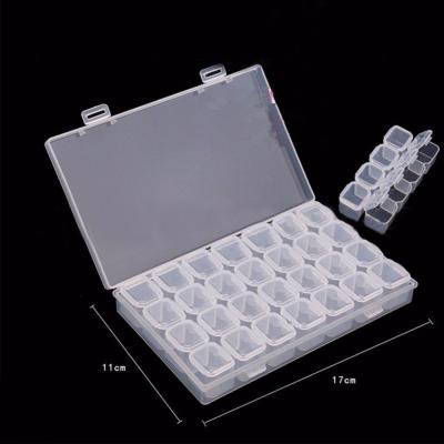 China YIKEE 28 Grids Modern Plastic Storage Box For Diamond Painting for sale