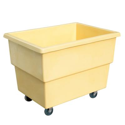 China Hot Sale Hotel Plastics Fiber Reinforced Luggage Trolley Thickened Canvas Clean Trolley C-015A for sale