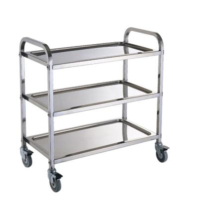 China Modern Factory Catering Service Trolley Stainless Steel Hotel Direct Cleaning Cart for sale