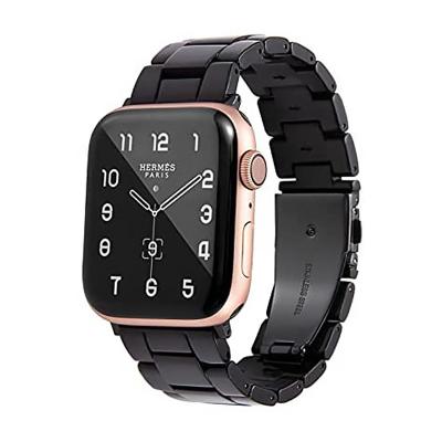 China Fashion Trendy Resin Strap 40/42/38/44/41/45mm Slim Watchband Watch Band For SE/6/5/4/3/2 Watch Size Resin Slim Watch Band /1 from Apple for sale