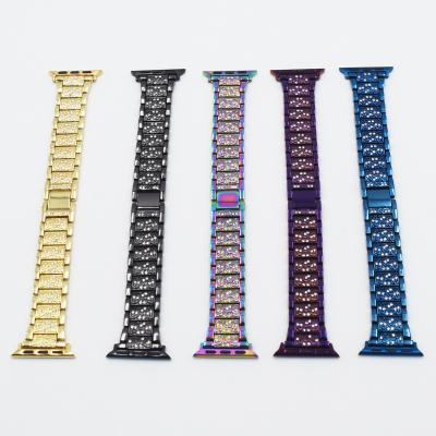 China Stainless Steel Metal Watch Band Stainless Steel Watch Band For Apple Watch for sale