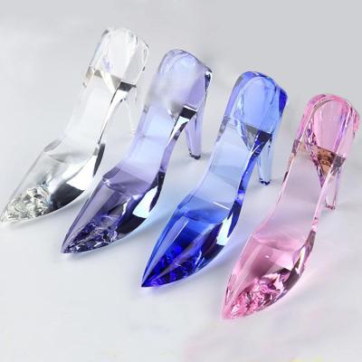 China Elegant Crystal princess High-heel Shoes Crafts as Gift for wedding zu verkaufen