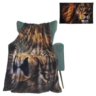 China Ultra-soft Anti-Static Customize Digital Printing Flannel Fleece Blanket 3D Blanket for sale