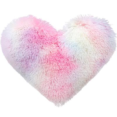 China PORTABLE Fluffy Plush Heart Pillow With Stuffing For Kids Great Gift for sale