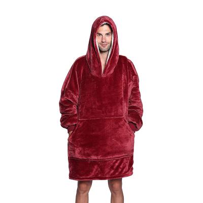 China PORTABLE Oversized Hooded Blanket Sherpa Wearable Hoodie Cover Ups Luxury Cover Up Hoodies for sale