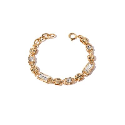 China Hiphop New Arrival Hot Selling Brass Bracelet With 18k Gold Plated Brass Couples Bracelet Bangle Bracelet for sale