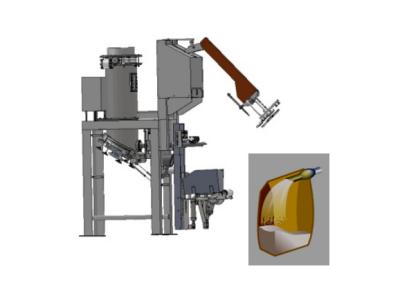 China PVPE Valve Bag Filling Machine for Flour / Rice Flour / Wheat Powder Bagging for sale