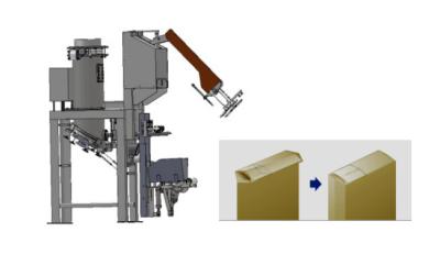 China Empaquetadora del bolso de la válvula automática para la arena de la multa del material de construcción que empaqueta 25/50 kilogramos en venta