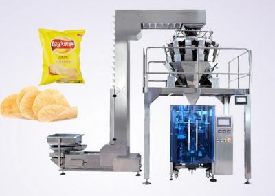 China Empaquetadora soplada de la comida VFFS para las patatas fritas con el pesador electrónico de la Multi-cabeza en venta