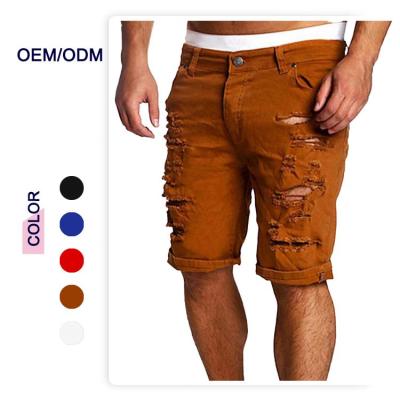 China 2021 Breathable Blue Hombre Boy Shorts Casual Skinny Pantalones De Demi Ripped Jeans Pants For Men for sale