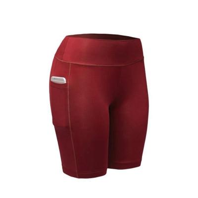 China New Women's Breathable Sports Running Fitness Empty Simple Gym Shorts Women Sports Yoga Nylon Shorts for sale