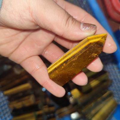 China China Wholesale Crystals Stone Quartz Crystal Pillar Tiger Eye Stone Points Gemstone Natural Healing Crystal for sale