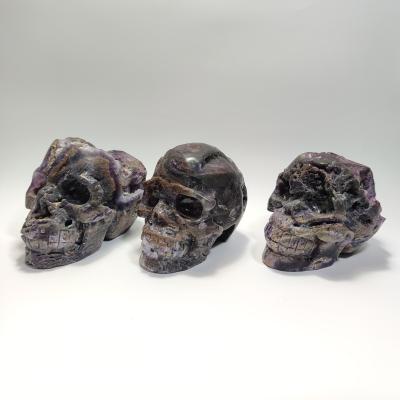 China Hot Wholesale China Wholesale Crystal Stone Energy Sphalerite Stone Natural Healing Skulls for sale