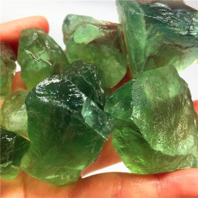 China China Natural Green Fluorite Raw Tumbled Stone Quartz Crystal Rough For Sale for sale