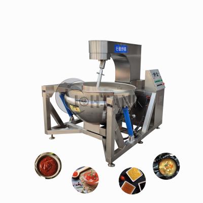 China Vegetable Processing Plant Stainless Steel Industrial Equipment Planetary Stirring Pots Cooking Mixer Wok for sale