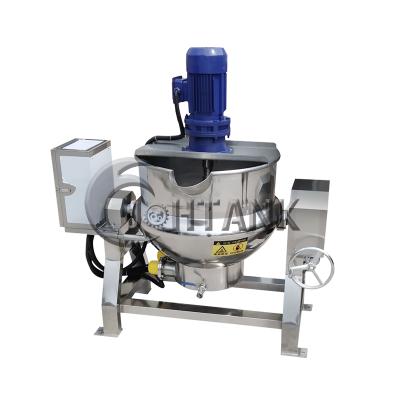 China Vegetable Processing Plant Pot Jacket Industrial Commercial Electric Cooking Planetary Kettle for sale