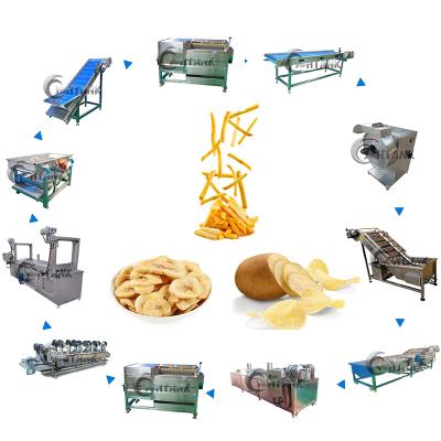 China High Quality Automatic Production Potato French Fries Making Machine Price for sale