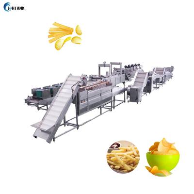 China Frozen Chips Crisps Processing Machinery Production Automatic French Fries Potato Production Line for sale