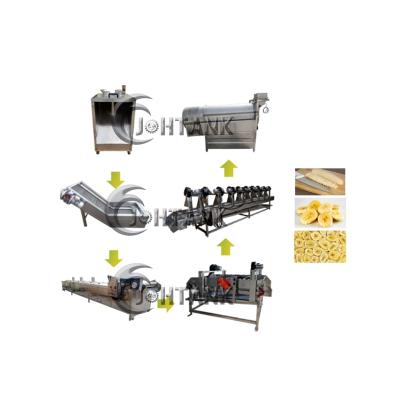 China Automatic Production Automatic Green Banana Chips Baked Processing Production Line for sale