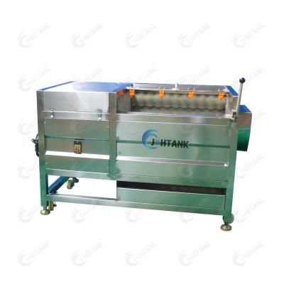 China Fruit processing plant factory supply automatic brush roller potato cleaning directly and peeling machine for sale