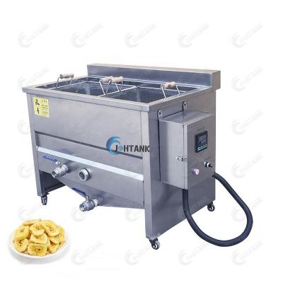 China Vegetable Processing Plant Banana Fries Green Bean Potato Chips Fish Chicken Deep Fryer Onion Donuts Peanut Frying Machine Price for sale