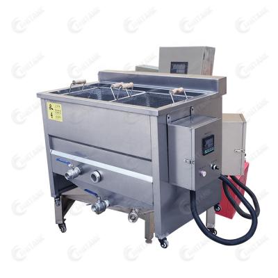 China Vegetable Processing Plant Automatic Food Frying Potato Chips Continuous Donut Machine Gas Deep Fryer Electric Deep Fryer Making Machine for sale