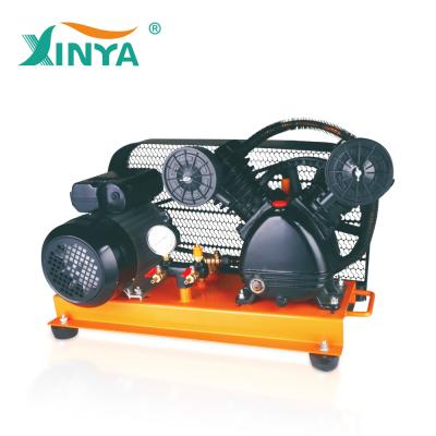 China Lubricated Skid Mounted Air Compressor Pump And Motor With 0.5l Tank for sale