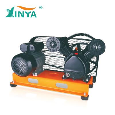 China Lubricated Skid Mounted Piston Air Compressor Pump And Motor for sale