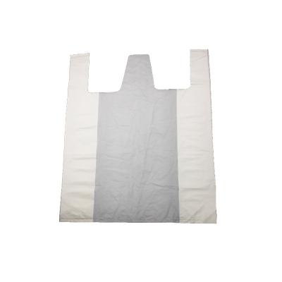 China Custom Printed Eco Friendly Cornstarch Biodegradable T-shirt Bags Organic PLA Compostable Shopping Bag for sale