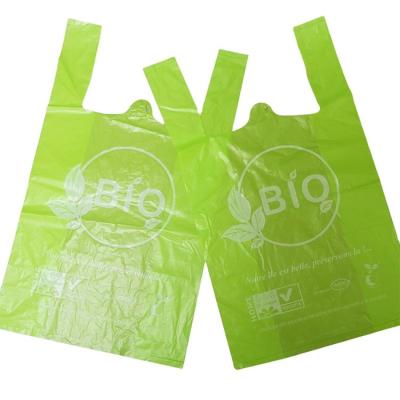 China PP Bio Degradable Cornstarch 100% Biodegradable Waste Plastic Wholesale Shopping Bag for sale