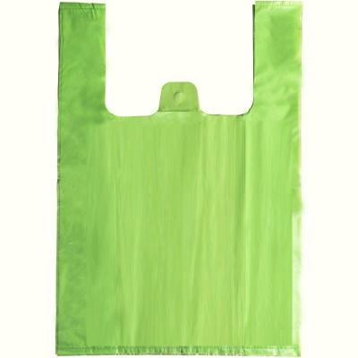 China Eco 100% Eco Printing Biodegradable Biodegradable Custom Logo Packaging Shopping T-shirt Wholesale Retail Bags for sale