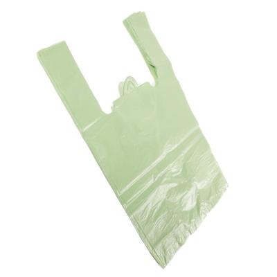 China PP PLA Eco-Friendly Cornstarch Cmpostable T-shirt Plastic Biodegradable Shopping Bag for sale