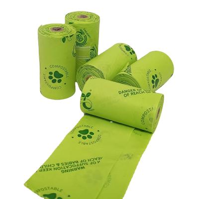 China 100% Viable Extra Thick Strong Biodegradable Leak Proof Biodegradable Dog Waste Bags Dog Poop Bags for sale