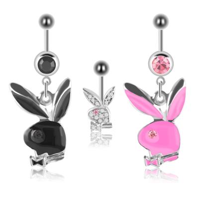 China Cheap Custom Cute Hot Selling Unique Stainless Steel Belly Dangling Piercing Jewelry for sale