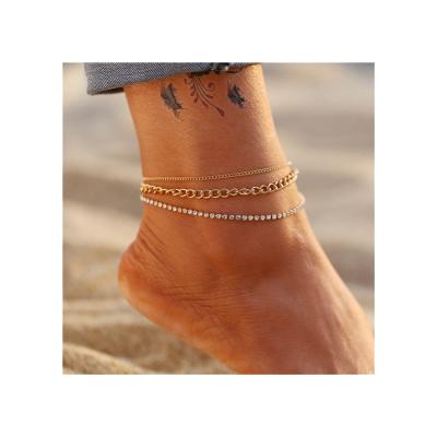 China China CLASSIC Professional Manufacture Stainless Steel Fashionable Cuban Anklet Chain For Women for sale