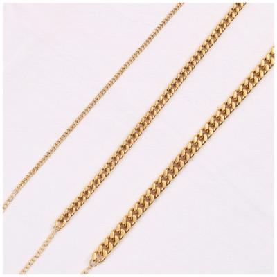 China New Type Hip Hop Lead Free Nickel Free Low Price 18k Stainless Steel Plated Gold Anklets Jewelry for sale