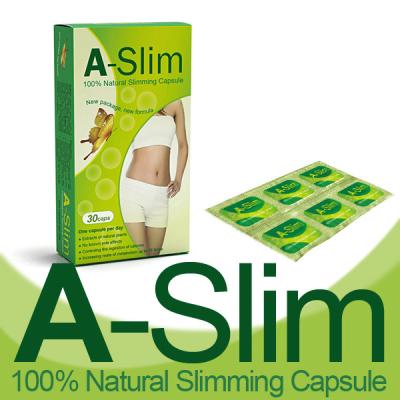 China Safe A-Slim Slimming Capsules, No Side Effect Herbal Diet Pills For Belly Weight Loss for sale