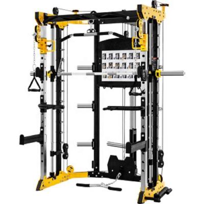 China Universal Fitness Power Rack Lat Lower Squat Rack Smith Machine Strength Training Gym Machine for sale