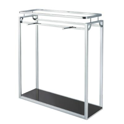 China Boutique Clothes Show Rack Metal Hanging Racks Round 20x40mm for sale