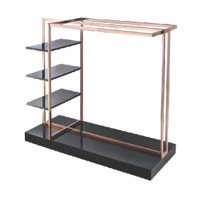 China Stanless Steel Retail Furniture Boutique Clothes Rack Display Rack For Store for sale