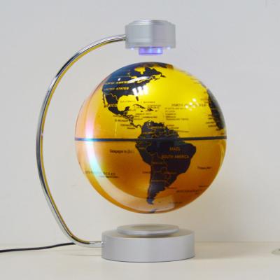 China Environmental Friendly Custom Auto Rotating Magnetic Leviation Globe Floating Display Rack With Led for sale