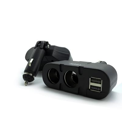 China Black Olesson 1652 4 in 1 Lighter Socket Car Cigarette Lighter USB Car Phone Charger for sale