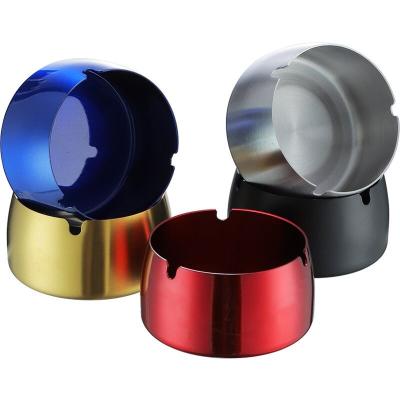 China High Quality Wholesale Custom Stainless Steel Ashtray Manufacturers Black Gold Stainless Steel Ashtray for sale