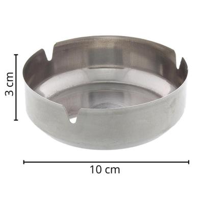 China Low price metal stainless steel round shape custom ashtray high quality simple smokeless cigar ashtray for sale